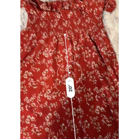 Vacay Floral Off Shoulder Shirred Waist Dress - Picture 7 of 11